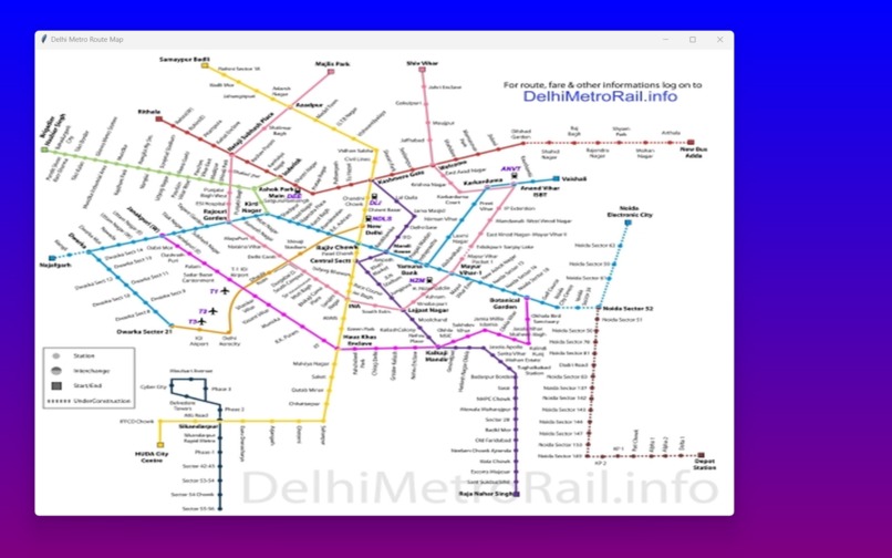 DELHI METRO OPTIMIZATION SYSTEM – screenshot 4