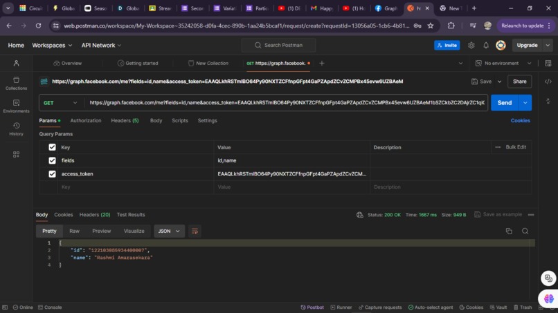 Social Media API – screenshot 1