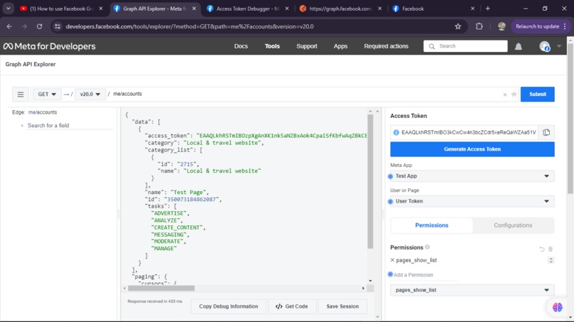 Social Media API – screenshot 2