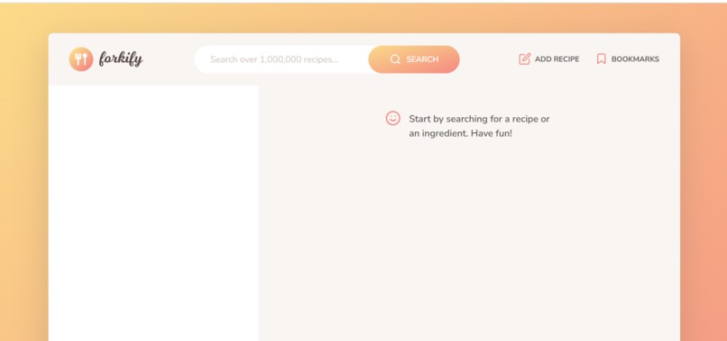 forkify – screenshot 1