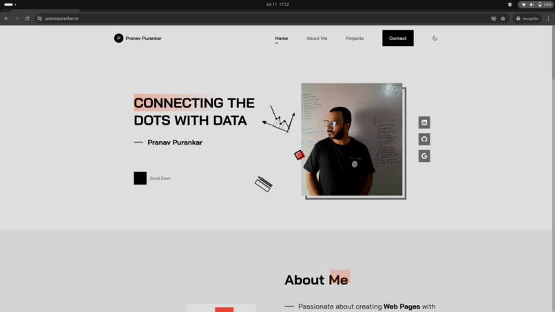 Revamped Portfolio – screenshot 1