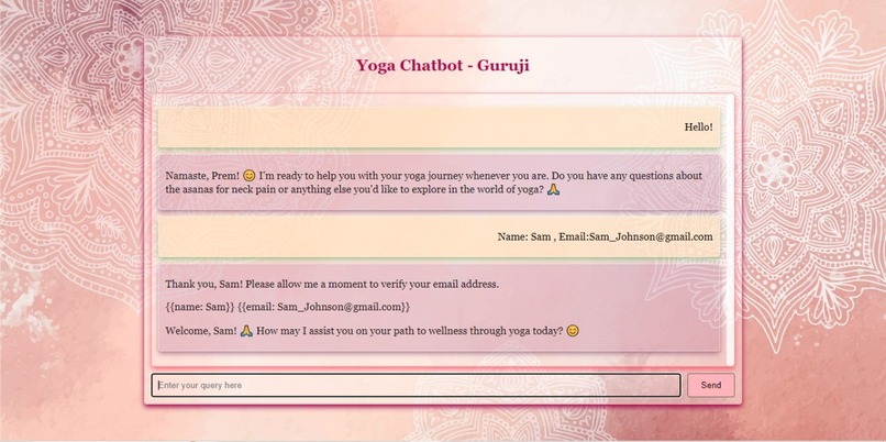 Yoga Chatbot- Guruji – screenshot 1