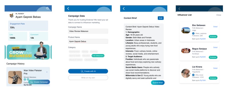 Endorse – screenshot 2