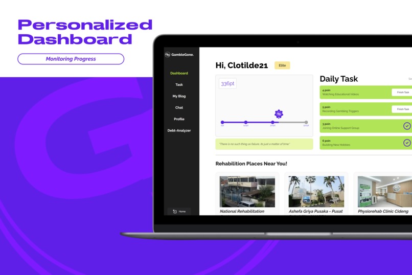 GambleGone : Paving For a Better Future – screenshot 1