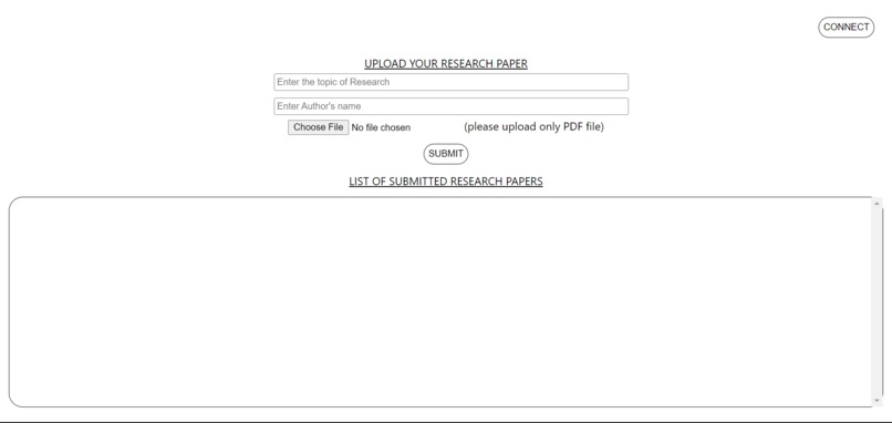 Decentralized Research Paper Submission – screenshot 1