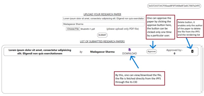 Decentralized Research Paper Submission – screenshot 2