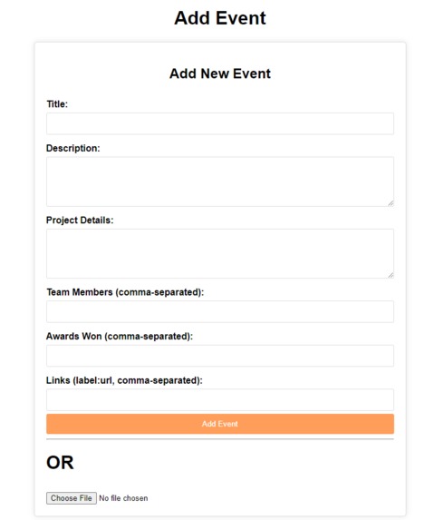 Hackathon Participation Tracker – screenshot 2