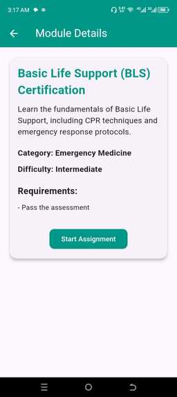 Micro credential App for Medicene – screenshot 7