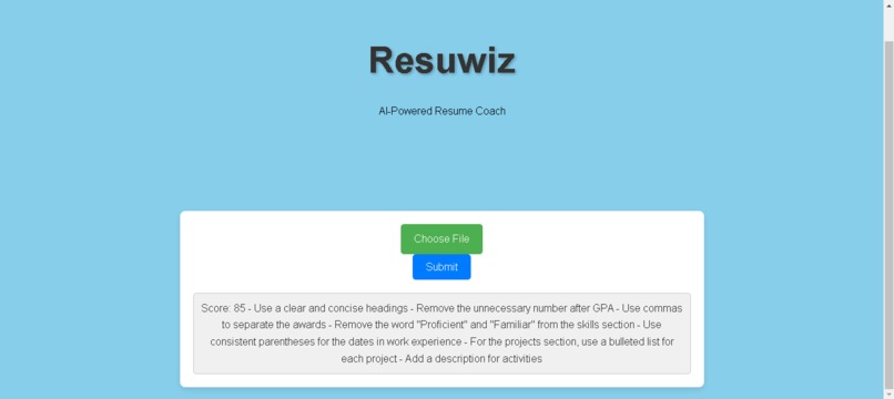 Resuwiz – screenshot 1