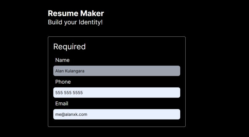 Resume Maker – screenshot 1