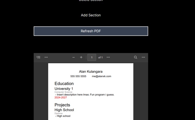 Resume Maker – screenshot 2