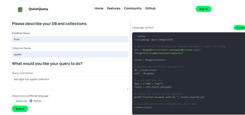 QuickQuery – screenshot 3