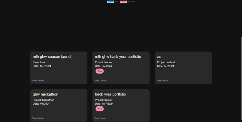 hackathon-tracker – screenshot 4