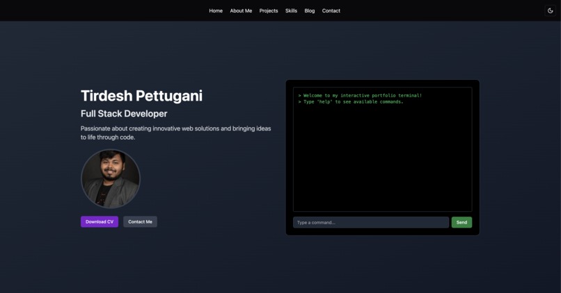 MyPortfolio – screenshot 2