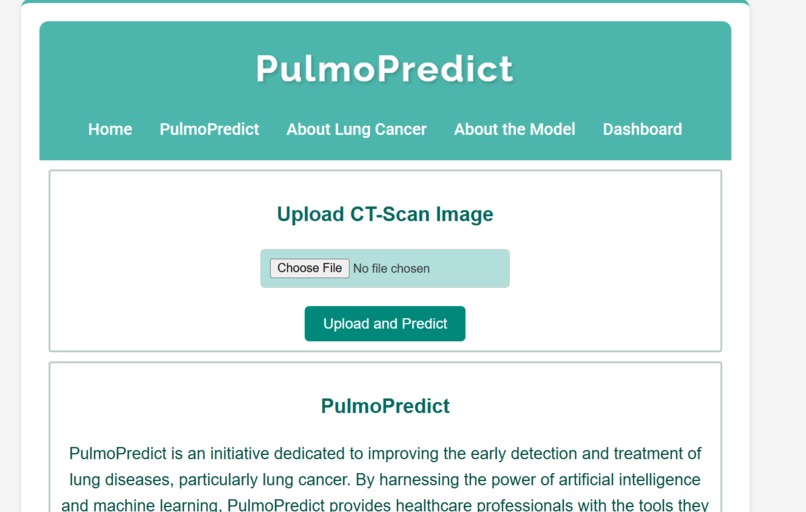 PulmoPredict – screenshot 1