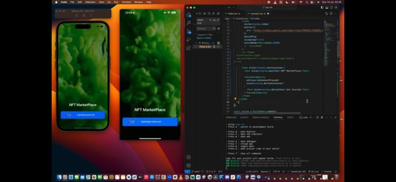 NFT Marketplace with ICP – screenshot 1