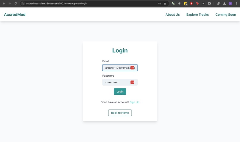AccredMed – screenshot 1
