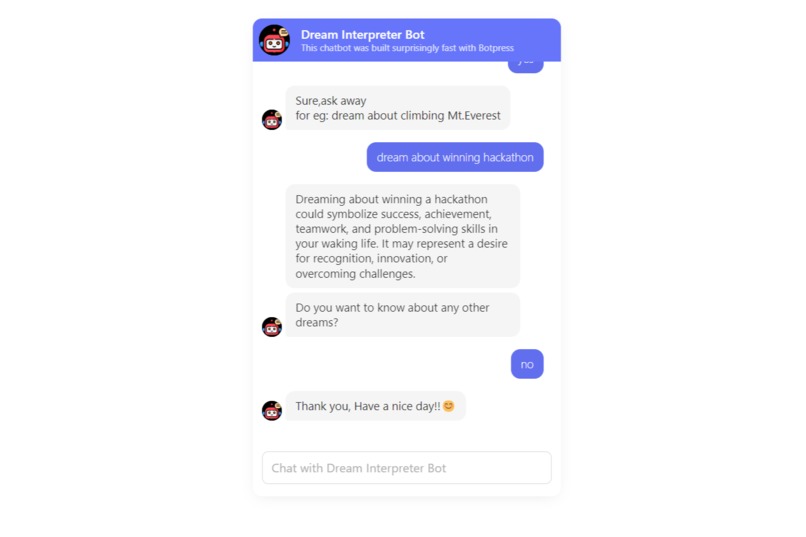 Dream Interpreter Bot – screenshot 2