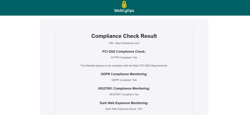 WebCyOps  – screenshot 3