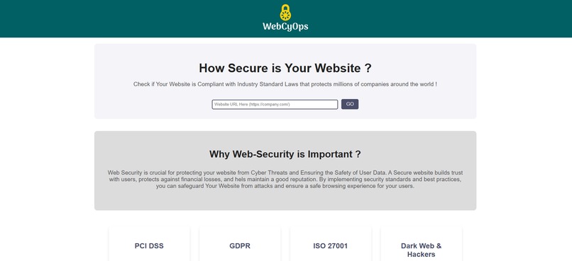 WebCyOps  – screenshot 1