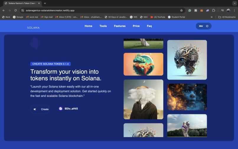 Solana Token Creator – screenshot 1