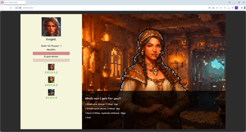 Blockchain game – screenshot 2