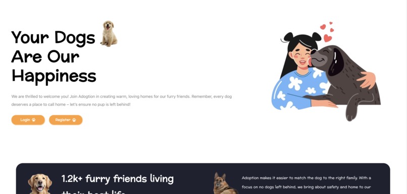 Adogtion: Simplifying the Dog Adoption Process – screenshot 2