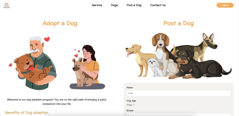 Adogtion: Simplifying the Dog Adoption Process – screenshot 3