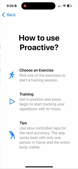 Proactive – screenshot 1