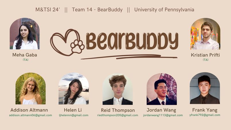 Team 14: BearBuddy – screenshot 1