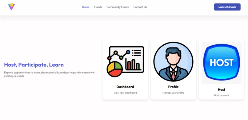 Evento Event Hosting React web app – screenshot 1