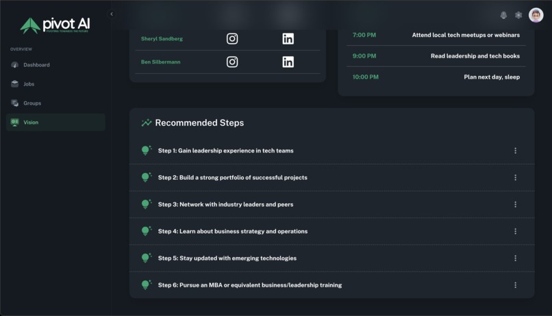 pivotAI – screenshot 2