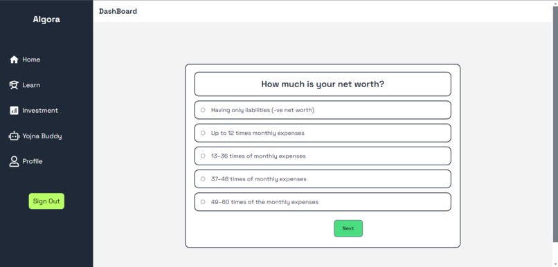 Algora - Personalised Personal Finance Management Platform – screenshot 5