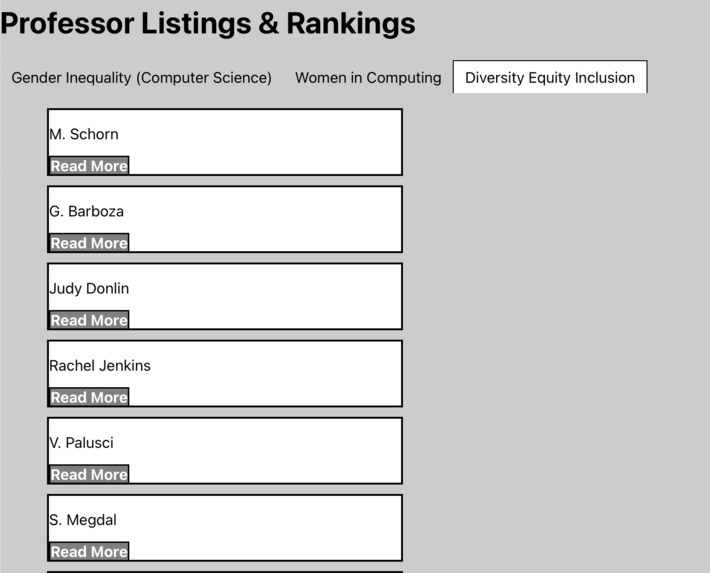 Research Highlights Website – screenshot 1