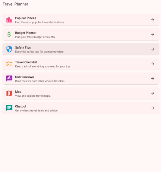 Travel Planner – screenshot 2