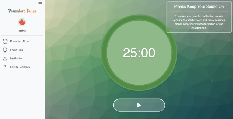 Pomodoro-Pulse – screenshot 3