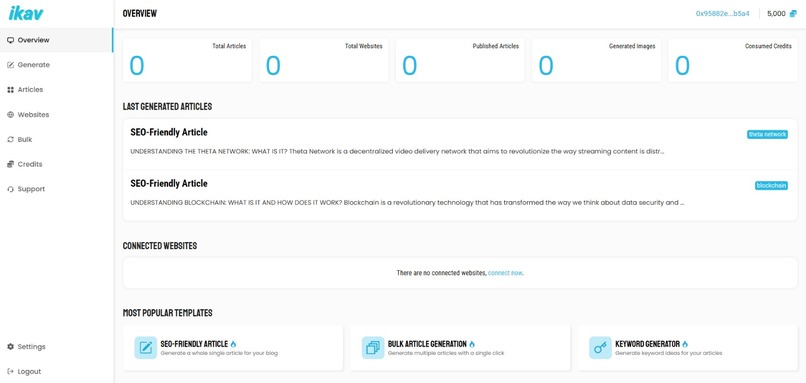 ikav.net - AI Article Generation on Web3 – screenshot 3