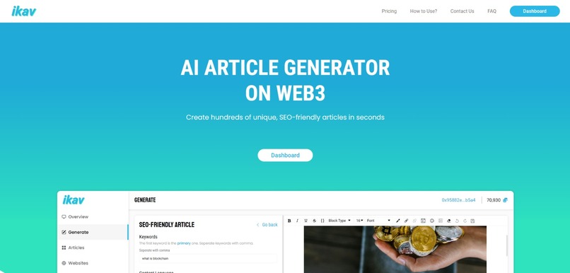 ikav.net - AI Article Generation on Web3 – screenshot 5