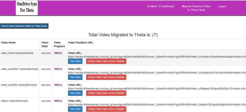 Amazon S3 and OneDrive Video Sync For Theta  – screenshot 4
