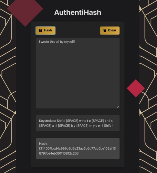 AuthentiHash – screenshot 2