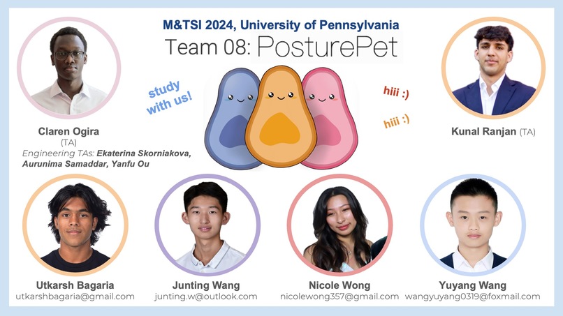 Team 8: PosturePet – screenshot 1