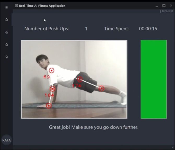 Real-Time AI Fitness Application - RAFA – screenshot 6