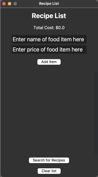 Recipe List – screenshot 2
