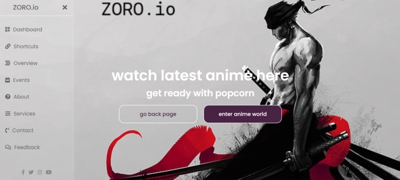 ZORO.io - Anime website – screenshot 1