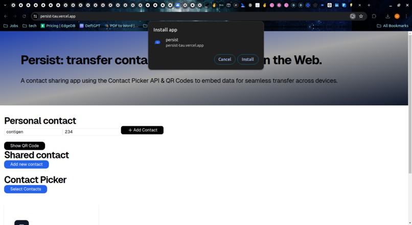 Persist – screenshot 1