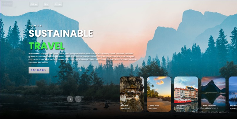 Sustainable Travel – screenshot 1