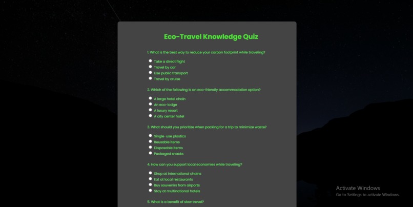 Sustainable Travel – screenshot 11