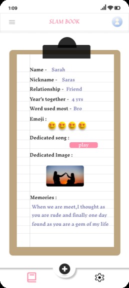 Slambook – screenshot 2