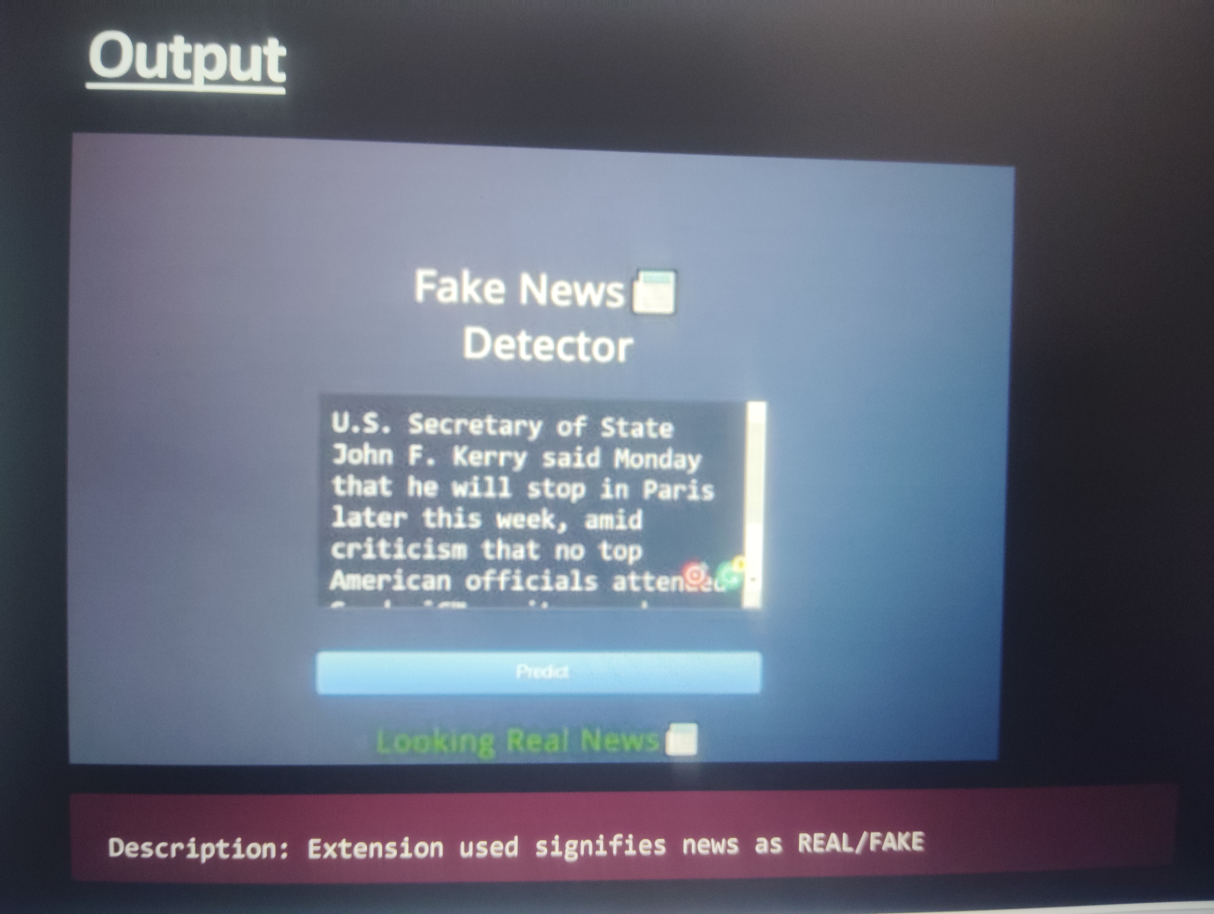 Fake news detector | Devpost