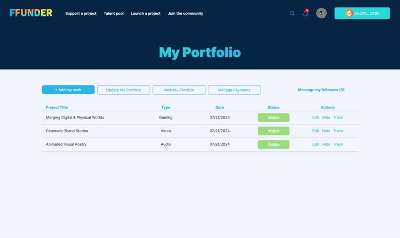 FFUNDER – screenshot 9
